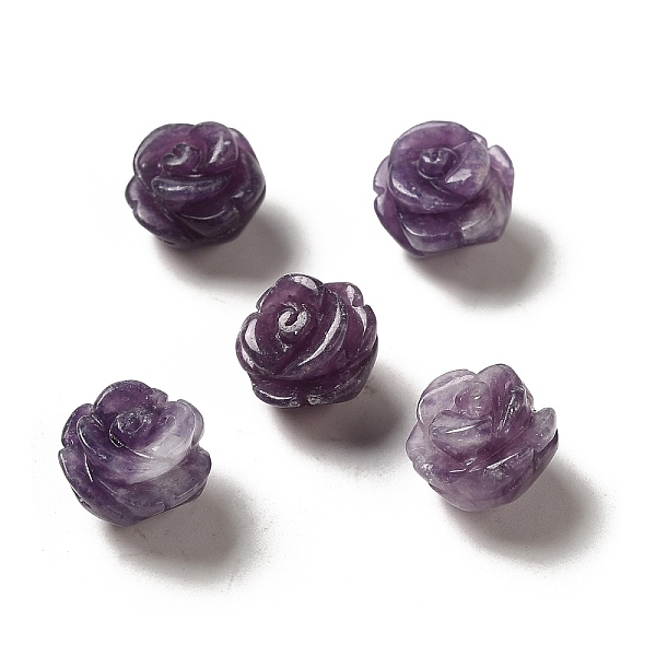 PandaHall Natural Lepidolite/Purple Mica Carved Flower Beads, Rose, 8.5~10x10x10.5mm, Hole: 1mm Lepidolite Flower
PandaHall Natural Lepidolite/Purple Mica Carved Flower Beads, Rose, 8.5~10x10x10.5mm, Hole: 1mm Lepidolite Flower