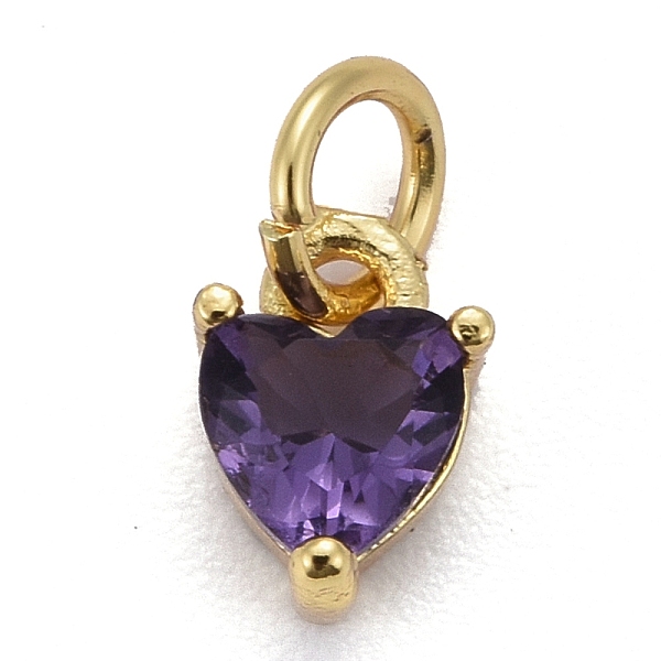 PandaHall Brass Micro Pave Cubic Zirconia Charms, Long-Lasting Plated, Real 18K Gold Plated, Heart, Medium Purple, 8x5x3.5mm, Hole: 3mm...
PandaHall Brass Micro Pave Cubic Zirconia Charms, Long-Lasting Plated, Real 18K Gold Plated, Heart, Medium Purple, 8x5x3.5mm, Hole: 3mm...