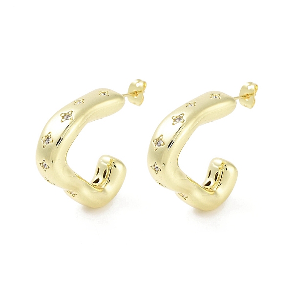 PandaHall Rack Plating Brass Micro Pave Cubic Zirconia Studs Earrings, Half Hoop Earrings for Women, Long-Lasting Plated, Lead Free &...
PandaHall Rack Plating Brass Micro Pave Cubic Zirconia Studs Earrings, Half Hoop Earrings for Women, Long-Lasting Plated, Lead Free &...