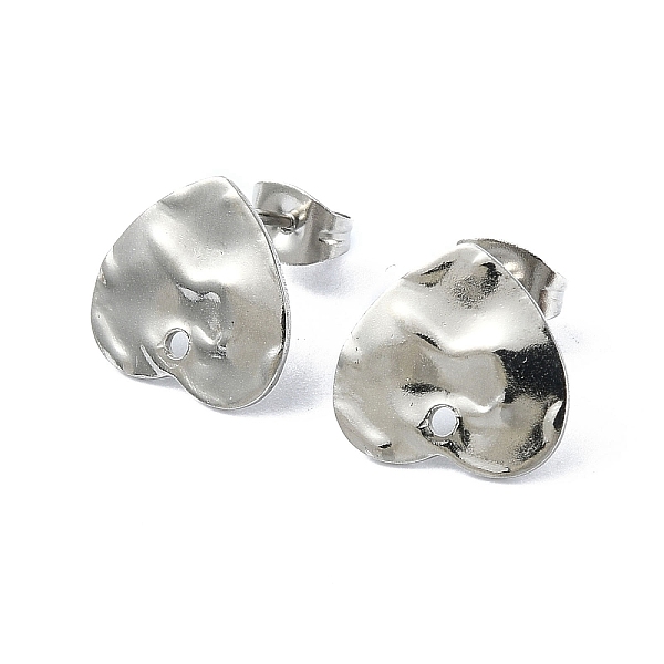 PandaHall 304 Stainless Steel Stud Earring Findings, Heart, 12x13.5mm, Hole: 1.4mm, Pin: 10.5x0.5mm 304 Stainless Steel Heart
PandaHall 304 Stainless Steel Stud Earring Findings, Heart, 12x13.5mm, Hole: 1.4mm, Pin: 10.5x0.5mm 304 Stainless Steel Heart