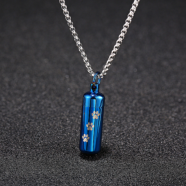 PandaHall Stainless Steel Column Pendant Necklaces for Women, Urn Ashes Necklaces, Blue, no size Stainless Steel Column
PandaHall Stainless Steel Column Pendant Necklaces for Women, Urn Ashes Necklaces, Blue, no size Stainless Steel Column