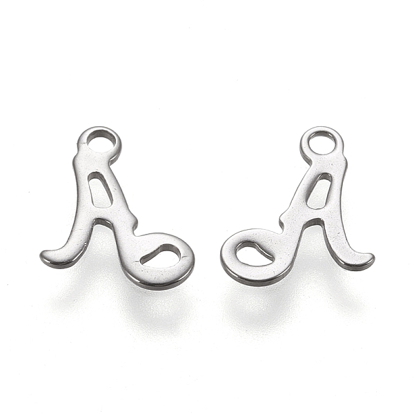 PandaHall 304 Stainless Steel Charms, Laser Cut, Letter, Stainless Steel Color, Letter.A, 10.5x9x0.7mm, Hole: 1.5mm 304 Stainless Steel...
PandaHall 304 Stainless Steel Charms, Laser Cut, Letter, Stainless Steel Color, Letter.A, 10.5x9x0.7mm, Hole: 1.5mm 304 Stainless Steel...