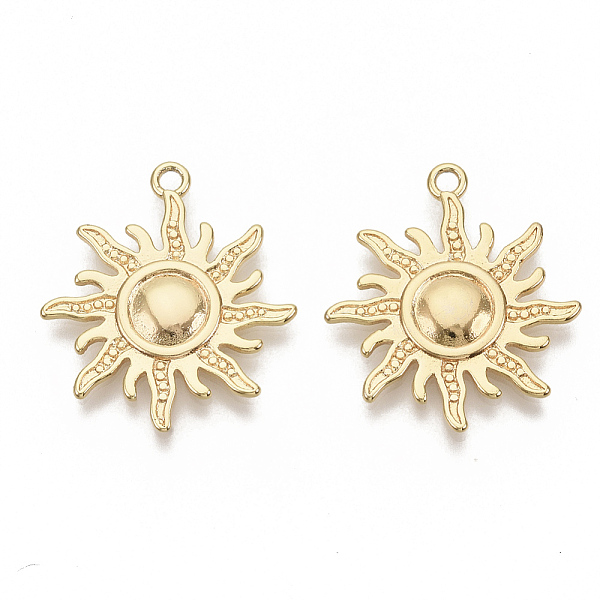 PandaHall Brass Pendants, Nickel Free, Real 18K Gold Plated, Sun, 28x24.5x2mm, Hole: 2mm Brass Sun
PandaHall Brass Pendants, Nickel Free, Real 18K Gold Plated, Sun, 28x24.5x2mm, Hole: 2mm Brass Sun