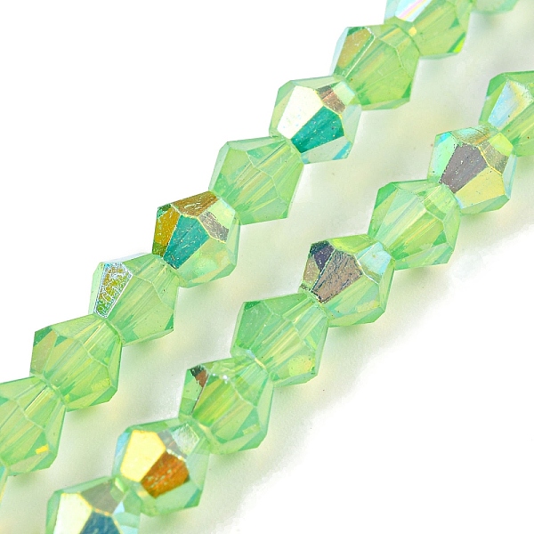 PandaHall Baking Painted Transparent Glass Beads Strands, Half Electroplate, AB Color Plated, Faceted, Bicone, Pale Green, 6x5.5mm, Hole...
PandaHall Baking Painted Transparent Glass Beads Strands, Half Electroplate, AB Color Plated, Faceted, Bicone, Pale Green, 6x5.5mm, Hole...