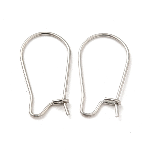 PandaHall 316 Surgical Stainless Steel Hoop Earrings Findings Kidney Ear Wires, Stainless Steel Color, 21 Gauge, 20x11mm, Pin: 0.7mm 316...
PandaHall 316 Surgical Stainless Steel Hoop Earrings Findings Kidney Ear Wires, Stainless Steel Color, 21 Gauge, 20x11mm, Pin: 0.7mm 316...