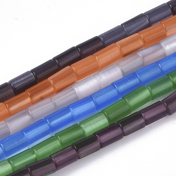 PandaHall Cat Eye Beads Strands, Column, Mixed Color, 6x4mm, Hole: 0.8mm, about 66~68pcs/Strand, 15.35 inch~15.94 inch Glass Column..., Multicolor
PandaHall Cat Eye Beads Strands, Column, Mixed Color, 6x4mm, Hole: 0.8mm, about 66~68pcs/Strand, 15.35 inch~15.94 inch Glass Column..., Multicolor