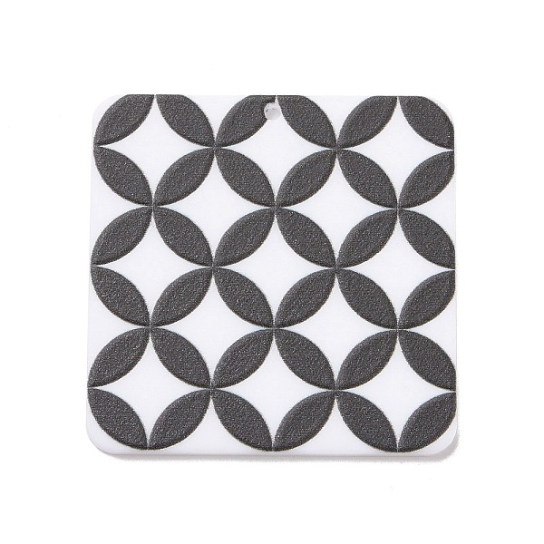 PandaHall 3D Printed Acrylic Pendants, Black and White, Square, Round Pattern, 34.5x34.5x2mm, Hole: 1.4mm Acrylic Round Black
PandaHall 3D Printed Acrylic Pendants, Black and White, Square, Round Pattern, 34.5x34.5x2mm, Hole: 1.4mm Acrylic Round Black