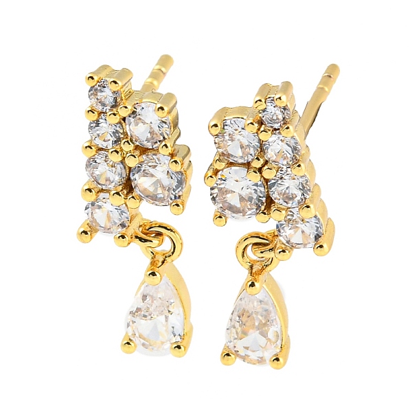 PandaHall Rack Plating Brass Cubic Zirconia Grape Shape Dangle Stud Earrings, Long-Lasting Plated, Lead Free & Cadmium Free, Real 18K Gold..., Clear
PandaHall Rack Plating Brass Cubic Zirconia Grape Shape Dangle Stud Earrings, Long-Lasting Plated, Lead Free & Cadmium Free, Real 18K Gold..., Clear