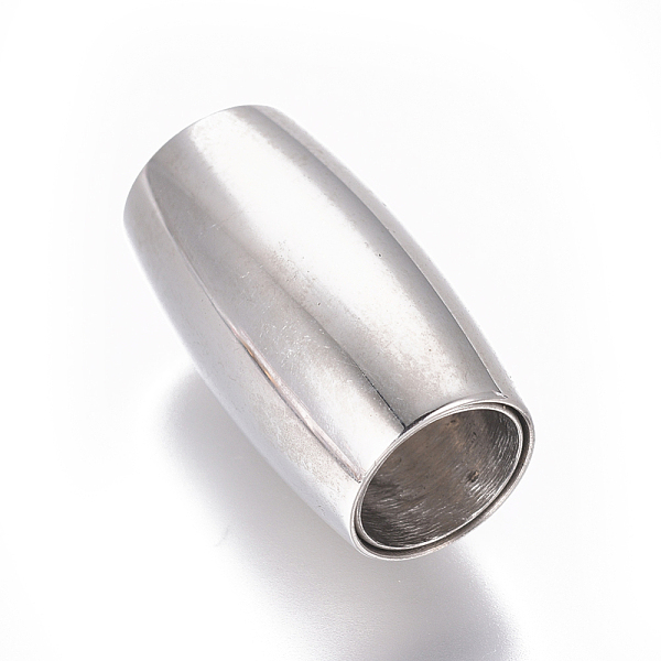 PandaHall 304 Stainless Steel Magnetic Clasps with Glue-in Ends, Oval, Stainless Steel Color, 21x12mm, Hole: 8mm 304 Stainless Steel Oval
PandaHall 304 Stainless Steel Magnetic Clasps with Glue-in Ends, Oval, Stainless Steel Color, 21x12mm, Hole: 8mm 304 Stainless Steel Oval