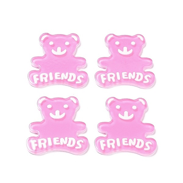 PandaHall Acrylic Cabochons, Bear with Word Friends, Violet, 31.5x29x2mm Acrylic Bear Purple
PandaHall Acrylic Cabochons, Bear with Word Friends, Violet, 31.5x29x2mm Acrylic Bear Purple