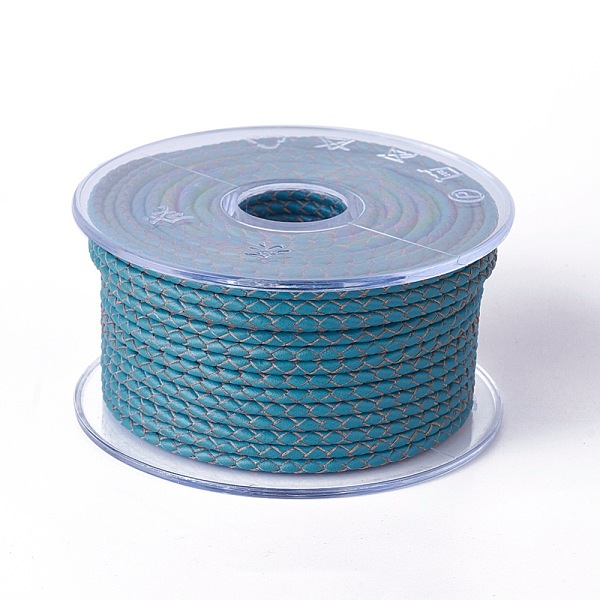 PandaHall Braided Cowhide Cord, Leather Jewelry Cord, Jewelry DIY Making Material, Medium Turquoise, 5mm, about 21.87 yards(20m)/roll..., Cyan
PandaHall Braided Cowhide Cord, Leather Jewelry Cord, Jewelry DIY Making Material, Medium Turquoise, 5mm, about 21.87 yards(20m)/roll..., Cyan
