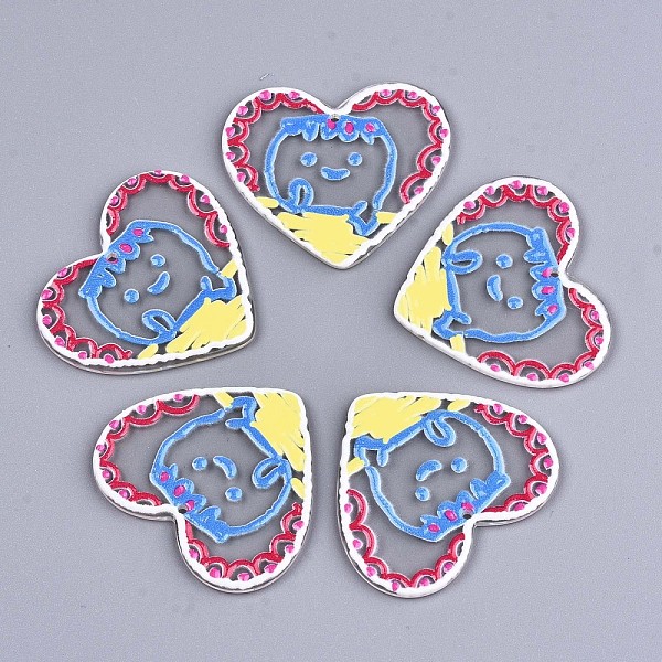 PandaHall Transparent Acrylic Pendants, 3D Printed, Heart with Boy, Colorful, 35x39.5x2.5mm, Hole: 1.5mm Acrylic Heart
PandaHall Transparent Acrylic Pendants, 3D Printed, Heart with Boy, Colorful, 35x39.5x2.5mm, Hole: 1.5mm Acrylic Heart