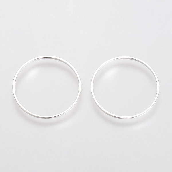 PandaHall Brass Linking Rings, Lead Free & Nickel Free, Ring, Silver Color Plated, 30x1mm Brass Ring
PandaHall Brass Linking Rings, Lead Free & Nickel Free, Ring, Silver Color Plated, 30x1mm Brass Ring