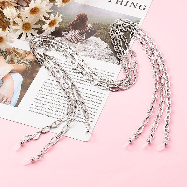 PandaHall Eyeglasses Chains, Neck Strap for Eyeglasses, with 304 Stainless Steel Link Chains and Rubber Loop Ends, Stainless Steel Color...
PandaHall Eyeglasses Chains, Neck Strap for Eyeglasses, with 304 Stainless Steel Link Chains and Rubber Loop Ends, Stainless Steel Color...