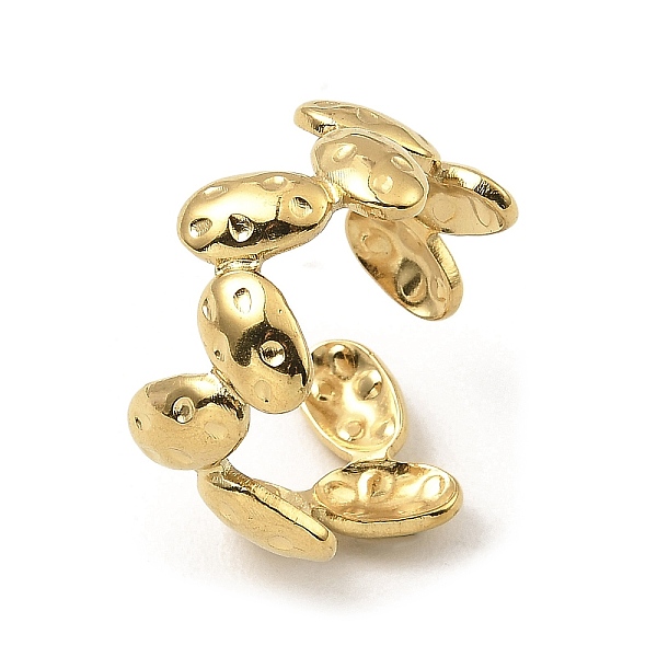 PandaHall 304 Stainless Steel Open Cuff Rings, Oval, Real 18K Gold Plated, US Size 7 1/4(17.5mm) 304 Stainless Steel Oval
PandaHall 304 Stainless Steel Open Cuff Rings, Oval, Real 18K Gold Plated, US Size 7 1/4(17.5mm) 304 Stainless Steel Oval