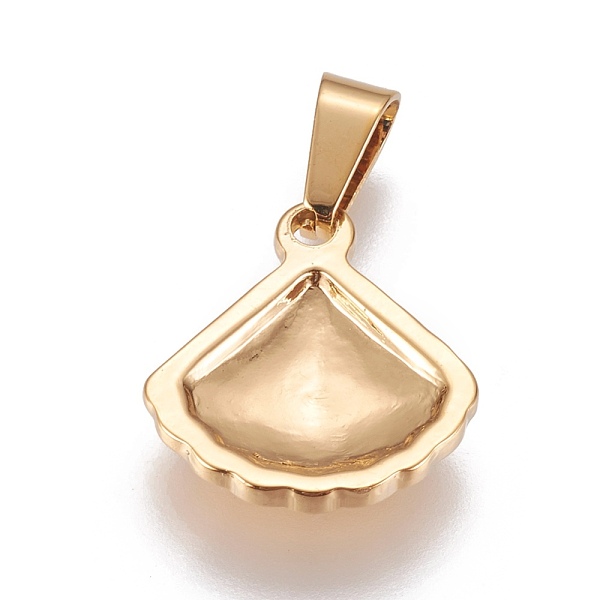 PandaHall 304 Stainless Steel Pendants, Shell, Golden, 17.3x16x3.8mm, Hole: 7x3.5mm 304 Stainless Steel Shell Shape
PandaHall 304 Stainless Steel Pendants, Shell, Golden, 17.3x16x3.8mm, Hole: 7x3.5mm 304 Stainless Steel Shell Shape
