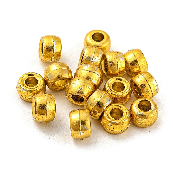 PandaHall Plated Acrylic European Beads, Barrel, Gold, 8x6mm, Hole: 4mm, about 119000pcs/25000g Acrylic Barrel Gold
PandaHall Plated Acrylic European Beads, Barrel, Gold, 8x6mm, Hole: 4mm, about 119000pcs/25000g Acrylic Barrel Gold
