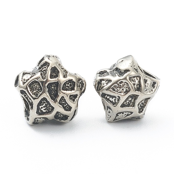 PandaHall 304 Stainless Steel European Beads, Large Hole Beads, Starfish, Antique Silver, 11x11.5x8.5mm, Hole: 4mm 304 Stainless Steel...
PandaHall 304 Stainless Steel European Beads, Large Hole Beads, Starfish, Antique Silver, 11x11.5x8.5mm, Hole: 4mm 304 Stainless Steel...