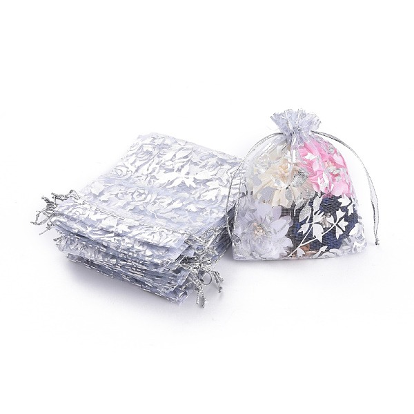 PandaHall Rose Printed Organza Bags, Gift Bags, Rectangle, White, 12x10cm Organza Flower White
PandaHall Rose Printed Organza Bags, Gift Bags, Rectangle, White, 12x10cm Organza Flower White
