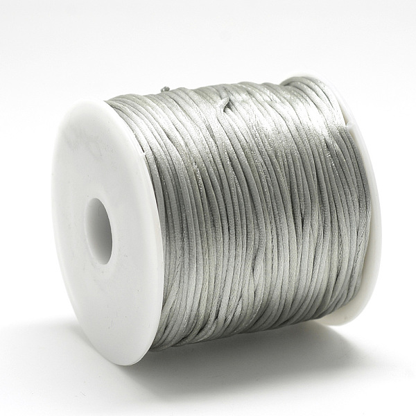 PandaHall Nylon Thread, Rattail Satin Cord, Light Grey, about 1mm, about 76.55 yards(70m)/roll Nylon Gray
PandaHall Nylon Thread, Rattail Satin Cord, Light Grey, about 1mm, about 76.55 yards(70m)/roll Nylon Gray