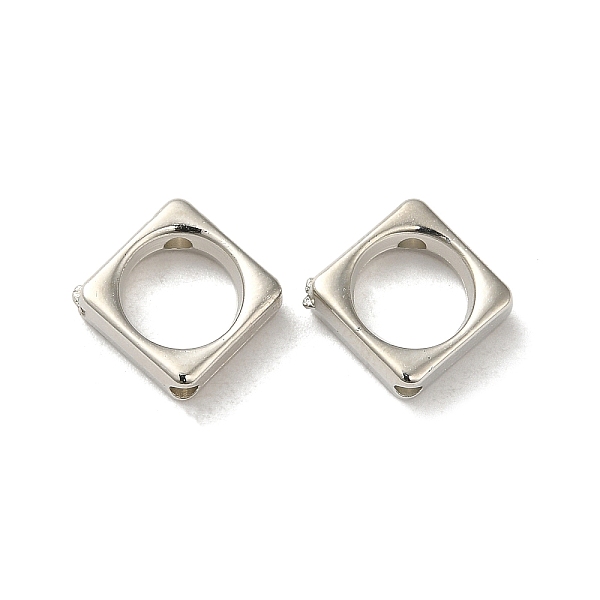 PandaHall CCB Plastic Bead Frames, Rhombus, Platinum, 12x12.5x3.5mm, Hole: 1.6mm, Inner Diameter: 7mm Plastic Rhombus
PandaHall CCB Plastic Bead Frames, Rhombus, Platinum, 12x12.5x3.5mm, Hole: 1.6mm, Inner Diameter: 7mm Plastic Rhombus