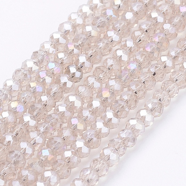 PandaHall Electroplate Glass Beads Strands, AB Color Plated, Faceted, Rondelle, Antique White, 2.5x2mm, Hole: 0.8mm, about 145~150pcs/strand..., Brown
PandaHall Electroplate Glass Beads Strands, AB Color Plated, Faceted, Rondelle, Antique White, 2.5x2mm, Hole: 0.8mm, about 145~150pcs/strand..., Brown