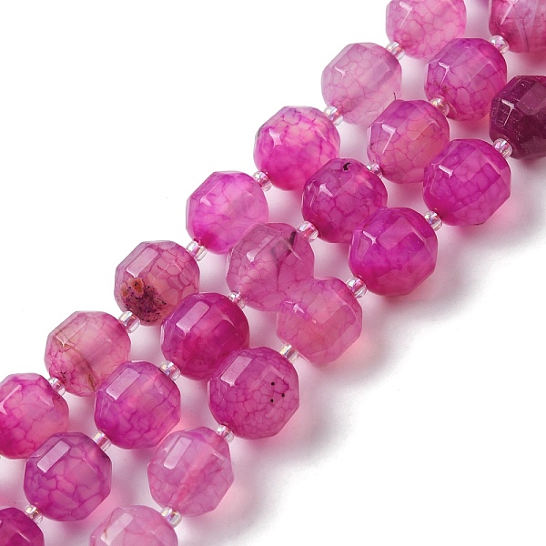 PandaHall Natural Agate Beads Strands, Faceted Bicone Barrel Drum Beads, with Seed Beads, Dyed, Medium Violet Red, 12x11mm, Hole: 1.2mm...
PandaHall Natural Agate Beads Strands, Faceted Bicone Barrel Drum Beads, with Seed Beads, Dyed, Medium Violet Red, 12x11mm, Hole: 1.2mm...