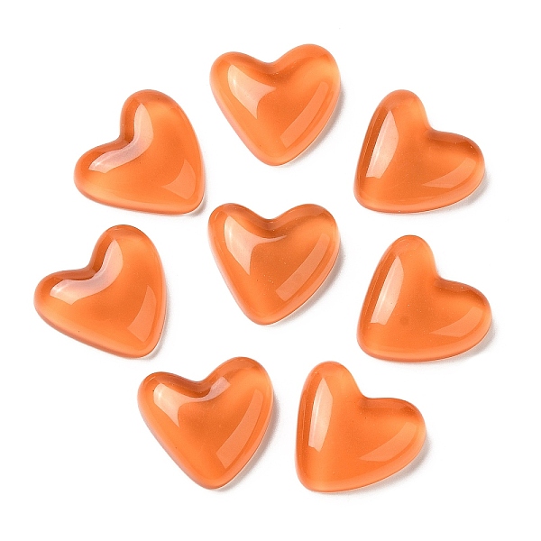 PandaHall Translucent Resin Cabochons, Heart, Coral, 24x25.5x8mm Resin Heart Red
PandaHall Translucent Resin Cabochons, Heart, Coral, 24x25.5x8mm Resin Heart Red