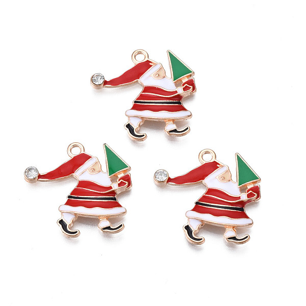 PandaHall Christmas Alloy Enamel Pendants, with Crystal Rhinestone, Cadmium Free & Lead Free, Light Gold, Santa Claus, Red, 22x23.5x2.5mm...
PandaHall Christmas Alloy Enamel Pendants, with Crystal Rhinestone, Cadmium Free & Lead Free, Light Gold, Santa Claus, Red, 22x23.5x2.5mm...