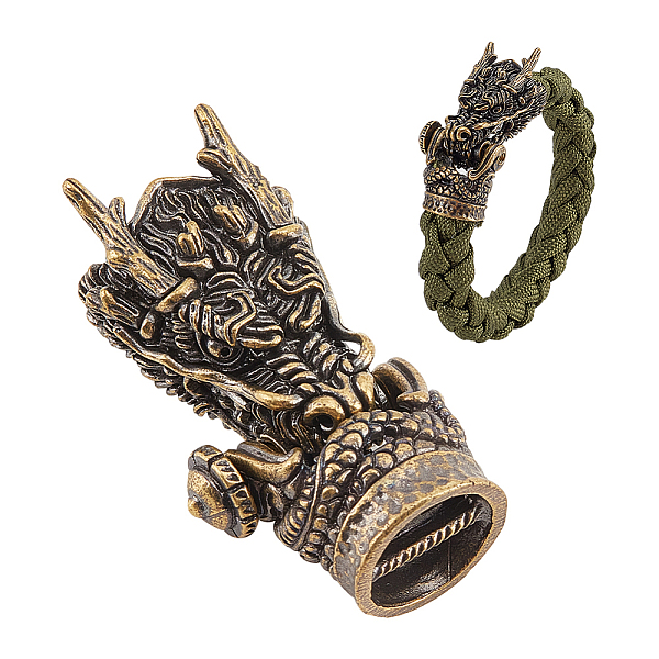 PandaHall Brass EDC Beads, Parachute String Beads, Metal Charms for Knife Lanyard Keychain Bracelet, Dragon Head, Antique Bronze, 44x24x14mm...
PandaHall Brass EDC Beads, Parachute String Beads, Metal Charms for Knife Lanyard Keychain Bracelet, Dragon Head, Antique Bronze, 44x24x14mm...