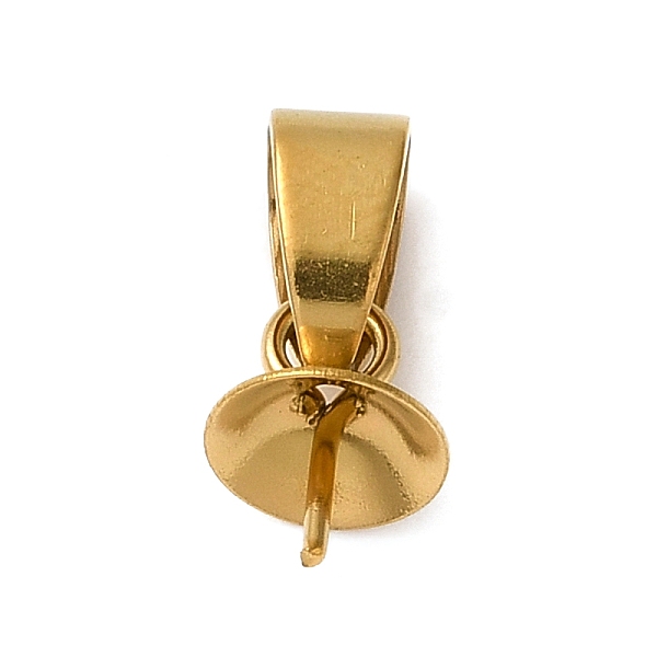 PandaHall 304 Stainless Steel Cup Pearl Peg Bails Pin Pendants, For Half Drilled Beads, Golden, 13mm, Pendant: 8x6mm, Hole: 5x3.5mm, Pin...
PandaHall 304 Stainless Steel Cup Pearl Peg Bails Pin Pendants, For Half Drilled Beads, Golden, 13mm, Pendant: 8x6mm, Hole: 5x3.5mm, Pin...