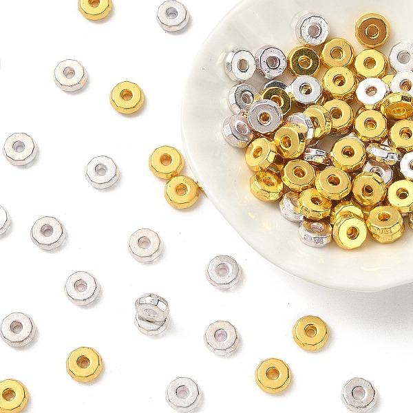 PandaHall 100Pcs 2 Colors Tibetan Style Alloy Spacer Beads, Rondelle, Golden & Silver, 8x3mm, Hole: 2mm, 50pcs/color Alloy Rondelle
PandaHall 100Pcs 2 Colors Tibetan Style Alloy Spacer Beads, Rondelle, Golden & Silver, 8x3mm, Hole: 2mm, 50pcs/color Alloy Rondelle