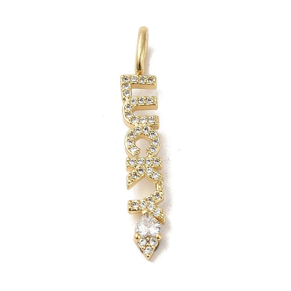 PandaHall Brass Micro Pave Cubic Zirconia Pendants, Word Lucky, Real 18K Gold Plated, 35.5x5.5x3.5mm, Hole: 5x3.5mm Brass+Cubic Zirconia..., Clear
PandaHall Brass Micro Pave Cubic Zirconia Pendants, Word Lucky, Real 18K Gold Plated, 35.5x5.5x3.5mm, Hole: 5x3.5mm Brass+Cubic Zirconia..., Clear