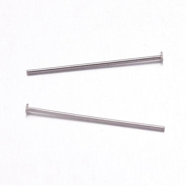 PandaHall 304 Stainless Steel Flat Head Pins, Stainless Steel Color, 18x0.7mm, 21 Gauge, Head: 1.2~1.5mm 304 Stainless Steel
PandaHall 304 Stainless Steel Flat Head Pins, Stainless Steel Color, 18x0.7mm, 21 Gauge, Head: 1.2~1.5mm 304 Stainless Steel