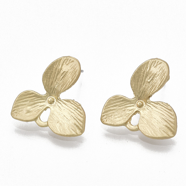 PandaHall Smooth Surface Alloy Stud Earring Findings, with Loop and Steel Pin, Flower, Matte Gold Color, 15.5x15.5mm, Hole: 2mm, Pin: 0.7mm...
PandaHall Smooth Surface Alloy Stud Earring Findings, with Loop and Steel Pin, Flower, Matte Gold Color, 15.5x15.5mm, Hole: 2mm, Pin: 0.7mm...