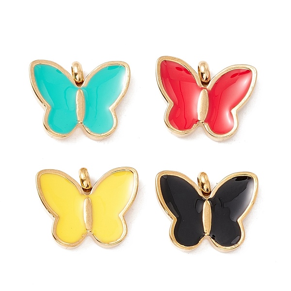 PandaHall Vacuum Plating 304 Stainless Steel Enamel Pendants, Light Gold, Butterfly, Mixed Color, 12.5x16x4mm, Hole: 2.4mm Stainless..., Multicolor
PandaHall Vacuum Plating 304 Stainless Steel Enamel Pendants, Light Gold, Butterfly, Mixed Color, 12.5x16x4mm, Hole: 2.4mm Stainless..., Multicolor