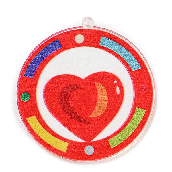 PandaHall Valentine's Printed Acrylic Pendants, Colorful, 41x38.5x2mm, Hole: 1.4mm Acrylic Ring
PandaHall Valentine's Printed Acrylic Pendants, Colorful, 41x38.5x2mm, Hole: 1.4mm Acrylic Ring