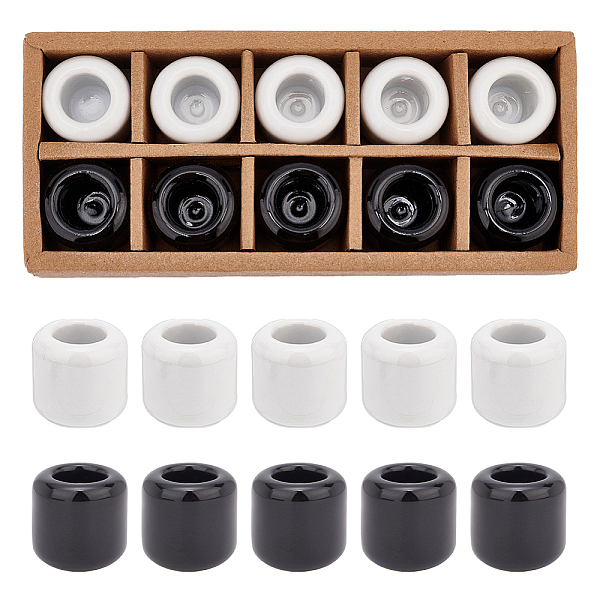 PandaHall Porcelain Candle Holder, Round Candlestick Base, Black & White, 3.2x3.25cm, Inner Diameter: 1.75cm, 10pcs/set Porcelain Column...
PandaHall Porcelain Candle Holder, Round Candlestick Base, Black & White, 3.2x3.25cm, Inner Diameter: 1.75cm, 10pcs/set Porcelain Column...