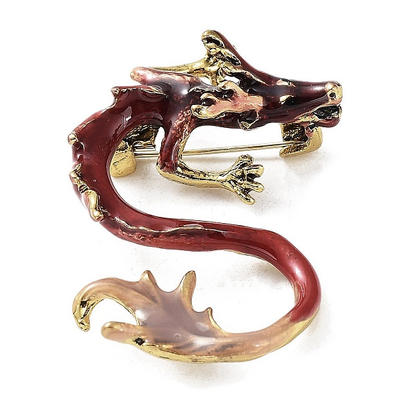 PandaHall Dragon Enamel Pins, Alloy Rhinestone Brooches for Unisex, Antique Golden, FireBrick, 46x33x16mm Alloy+Enamel Dragon Red
PandaHall Dragon Enamel Pins, Alloy Rhinestone Brooches for Unisex, Antique Golden, FireBrick, 46x33x16mm Alloy+Enamel Dragon Red