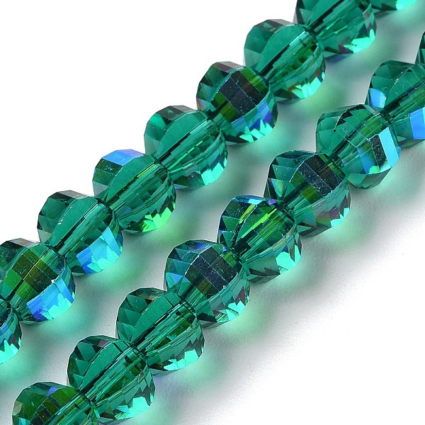 PandaHall Transparent Electroplate Glass Beads Strands, AB Color Plated, Faceted, Rondelle, Sea Green, 7.8x5.8~6.3mm, Hole: 1.5mm, about...
PandaHall Transparent Electroplate Glass Beads Strands, AB Color Plated, Faceted, Rondelle, Sea Green, 7.8x5.8~6.3mm, Hole: 1.5mm, about...