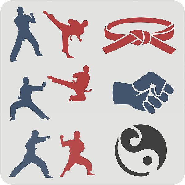 PandaHall FINGERINSPIRE Martial Arts Stencils 30x30cm Karate Stencil Plastic Tai Chi Diagram, Fist, Belt Pattern Stencils Reusable Martial..., White
PandaHall FINGERINSPIRE Martial Arts Stencils 30x30cm Karate Stencil Plastic Tai Chi Diagram, Fist, Belt Pattern Stencils Reusable Martial..., White