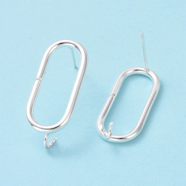 PandaHall 201 Stainless Steel Stud Earring Findings, with Vertical Loop and 316 Stainless Steel Pin, Oval, 925 Sterling Silver Plated...
PandaHall 201 Stainless Steel Stud Earring Findings, with Vertical Loop and 316 Stainless Steel Pin, Oval, 925 Sterling Silver Plated...