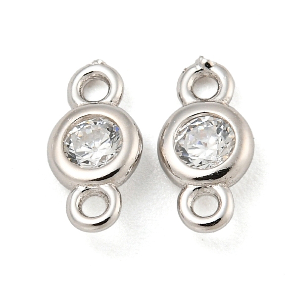 PandaHall 925 Sterling Silver Pave Clear Cubic Zirconia Connector Charms, Flat Round, Real Platinum Plated, 7x4x2mm, Hole: 1mm Sterling...
PandaHall 925 Sterling Silver Pave Clear Cubic Zirconia Connector Charms, Flat Round, Real Platinum Plated, 7x4x2mm, Hole: 1mm Sterling...