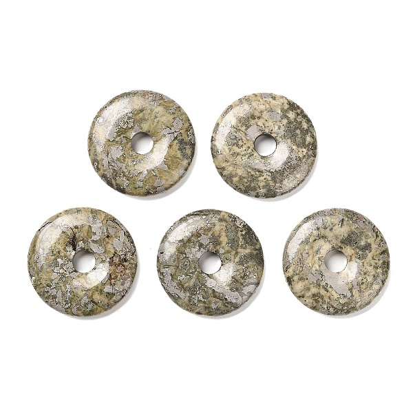 PandaHall Natural Pyrite Pendants, Donut/Pi Disc Charms, 40~41x7~8mm, Hole: 8mm Pyrite Donut
PandaHall Natural Pyrite Pendants, Donut/Pi Disc Charms, 40~41x7~8mm, Hole: 8mm Pyrite Donut