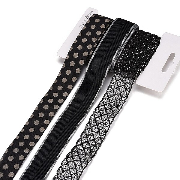 PandaHall 9 Yards 3 Styles Polyester Ribbon, for DIY Handmade Craft, Hair Bowknots and Gift Decoration, Black/Gray Color Palette, Black...
PandaHall 9 Yards 3 Styles Polyester Ribbon, for DIY Handmade Craft, Hair Bowknots and Gift Decoration, Black/Gray Color Palette, Black...