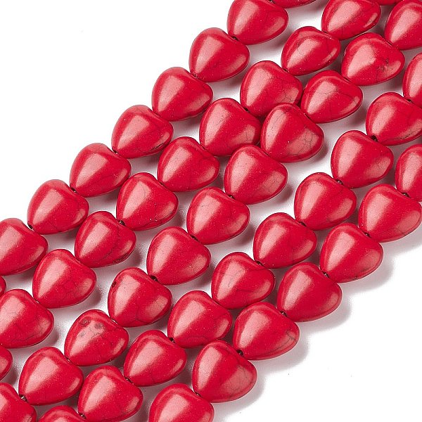 PandaHall Heart Synthetic Turquoise Beads Strands, Dyed, Red, 12x12x5mm, Hole: 1mm, about 36pcs/strand, 15.7 inch Synthetic Turquoise Heart...
PandaHall Heart Synthetic Turquoise Beads Strands, Dyed, Red, 12x12x5mm, Hole: 1mm, about 36pcs/strand, 15.7 inch Synthetic Turquoise Heart...