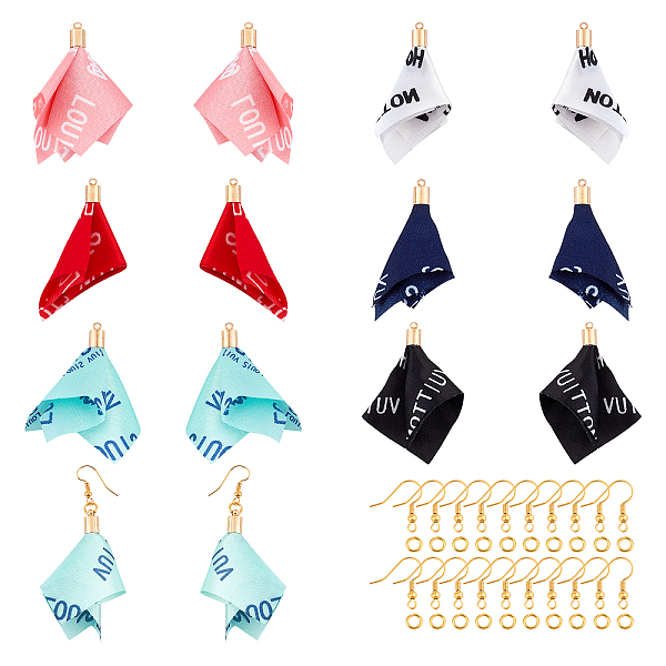 PandaHall SUPERFINDINGS DIY 24 Pairs Faddish Dangle Earring Making Kits, Including 6 Colors Chiffon Big Pendants, Brass Earring Hooks & Jump..., Multicolor
PandaHall SUPERFINDINGS DIY 24 Pairs Faddish Dangle Earring Making Kits, Including 6 Colors Chiffon Big Pendants, Brass Earring Hooks & Jump..., Multicolor