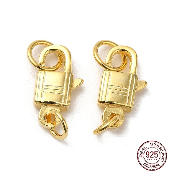 PandaHall 925 Sterling Silver Lobster Claw Clasps, Lock with 925 Stamp, Golden, 14x7x3mm Sterling Silver
PandaHall 925 Sterling Silver Lobster Claw Clasps, Lock with 925 Stamp, Golden, 14x7x3mm Sterling Silver