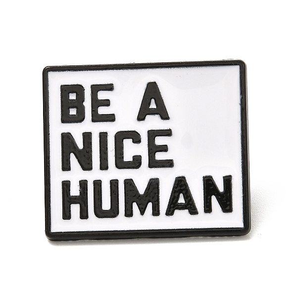PandaHall Be A Nice Human Enamel Pin, Rectangle Alloy Enamel Brooch for Backpacks Clothes, Electrophoresis Black, White, 21.5x25x10.8mm...
PandaHall Be A Nice Human Enamel Pin, Rectangle Alloy Enamel Brooch for Backpacks Clothes, Electrophoresis Black, White, 21.5x25x10.8mm...