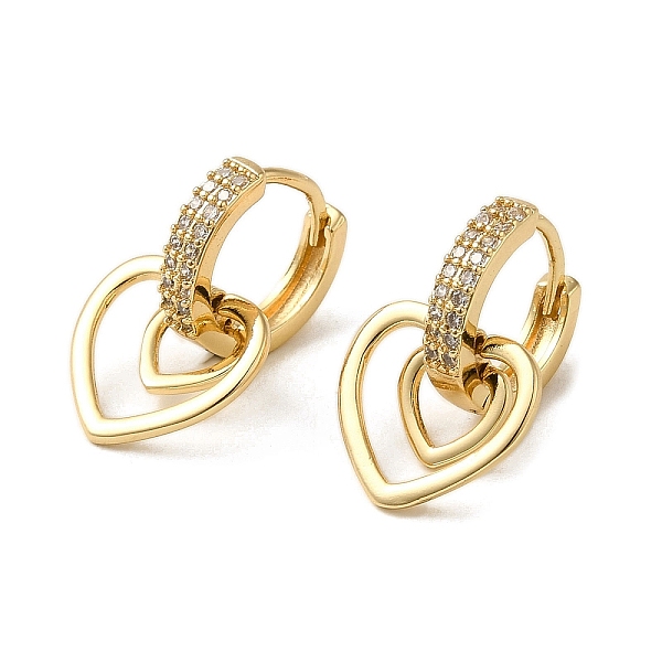 PandaHall Brass Micro Pave Cubic Zirconia Dangle Earring, Heart, Light Gold, 22x13.5mm Brass Heart Clear
PandaHall Brass Micro Pave Cubic Zirconia Dangle Earring, Heart, Light Gold, 22x13.5mm Brass Heart Clear